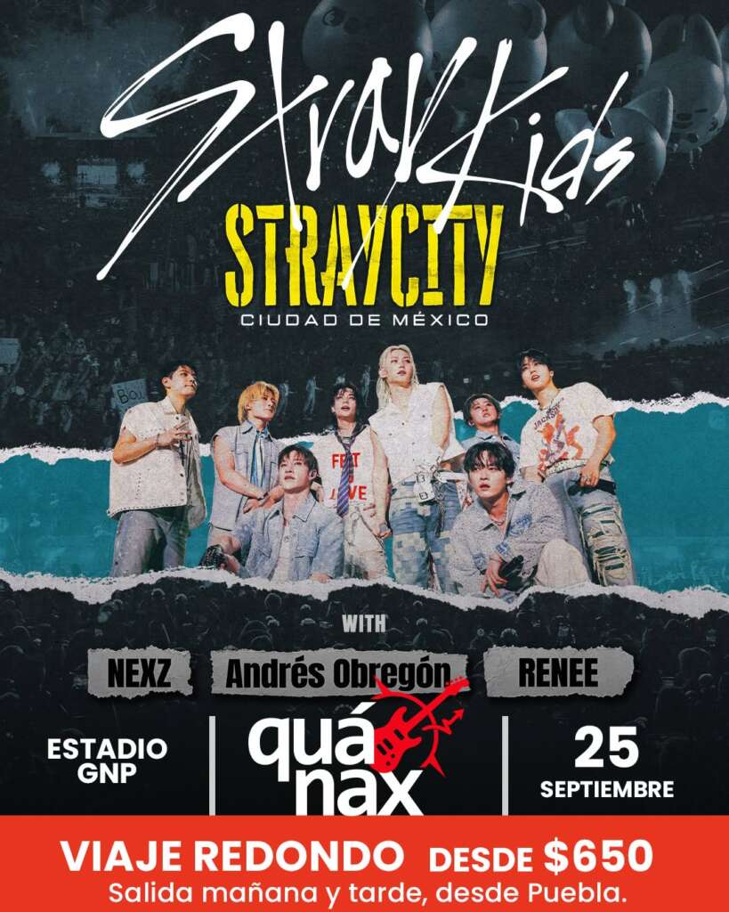 Viaje a Stray Kids desde Puebla - 25 de septiembre de 2026