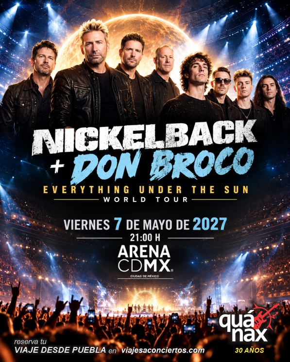 Viaje al concierto de Nickelback + Don Broco